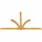 Ekena Millwork Redmond Rough Sawn Timber Gable Bracket, Western Red Cedar, 96"W x 60"H x 2"D x 4"F, 15/12 Pitch GBW096X60X0204RED00RWR - alternate 3